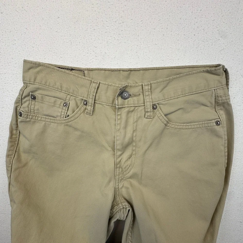 Levi's 511 Slim Fit‎ Pants Mens 29x32 Khaki Tan Twill Chino